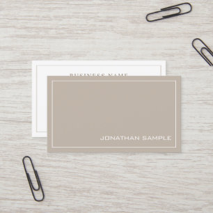 Modern Elegant Colors Sleek Design Plain Trendy Business Card
