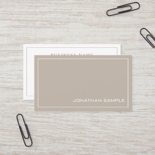Modern Elegant Colors Sleek Design Plain Trendy Business Card