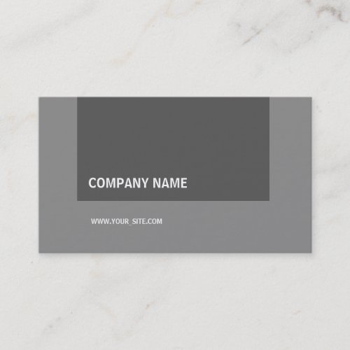 Modern Elegant Company Grayscale Business Card