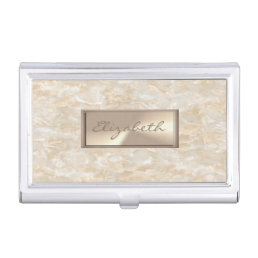 Modern Elegant Cool  Marble,Frame Business Card Case