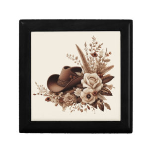 Modern Elegant Country Western- Floral Gift Box
