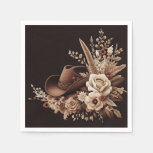 Modern Elegant Country Western- Floral Napkins