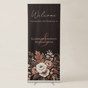 Modern Elegant Country Western- Floral Retractable Banner