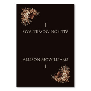 Modern Elegant Country Western- Floral Table Number