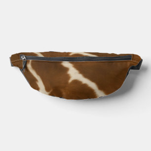 Modern Elegant Cow Faux Leather Collection Fanny Pack