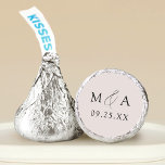 Modern Elegant Cream Monogram Wedding Hershey®'s Kisses®<br><div class="desc">Elevate your wedding favors with our personalized Hershey’s Kisses, designed to add a touch of sophistication to your special day! These custom chocolate labels feature the couple’s initials in elegant black modern calligraphy, beautifully set against a cream-colored background—or a color of your choice. Add your wedding date for a personal...</div>