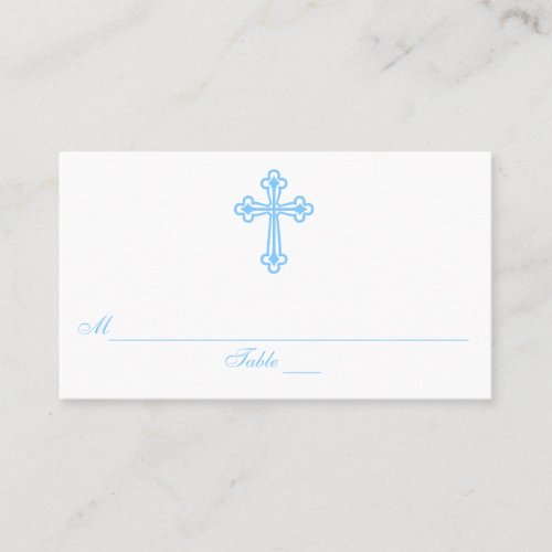 Modern Elegant Cross Communion Seating Place Cards