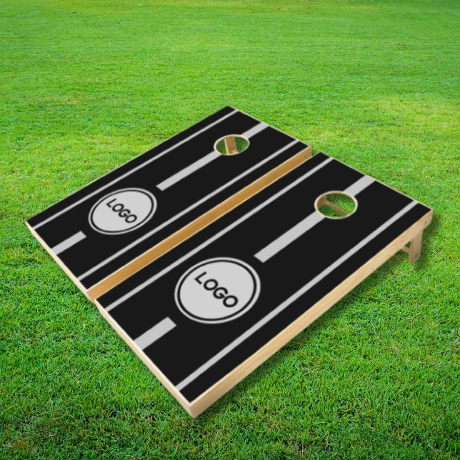 Modern Elegant Custom Business Logo Cornhole Set (Modern Elegant Custom Business Logo Cornhole Set)