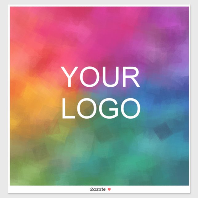 Modern Elegant Custom Company Logo Extra Large Sticker (Sheet)