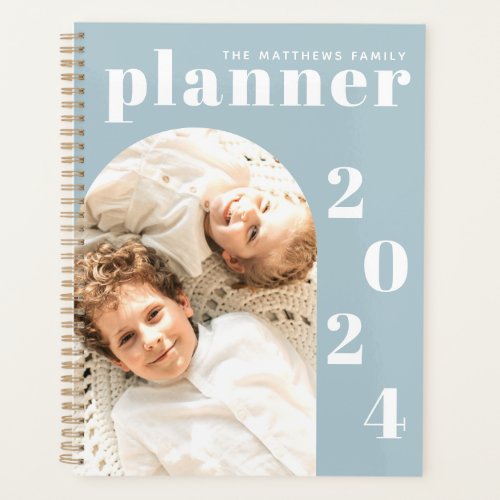 Modern Elegant Custom Family Photo 2023 Calendar Planner