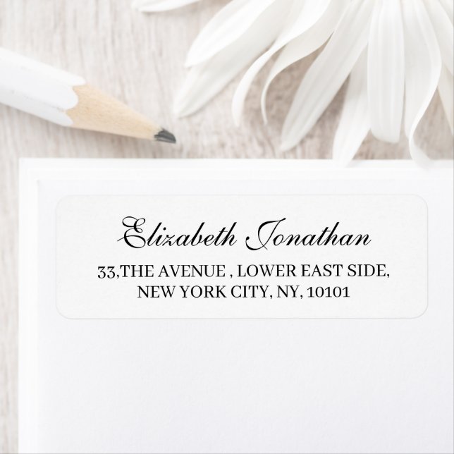 Modern Elegant Custom Return Address Labels (Insitu)