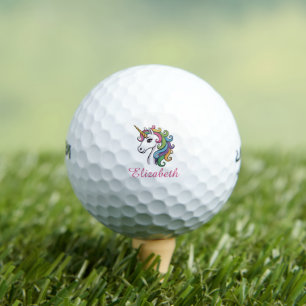 Modern Elegant Cute Unicorn For Her Golf Balls