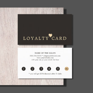 Modern Elegant Dark faux Gold Heart Beauty Loyalty