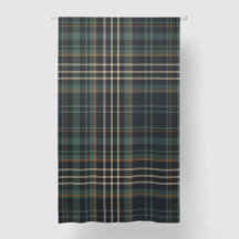 Modern Elegant Dark Green Plaid 