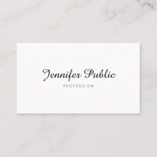 Modern Elegant Design Minimalistic Professional Business Card