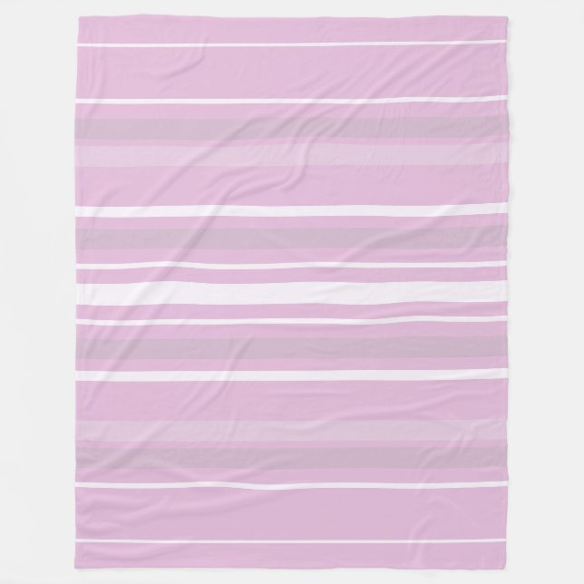 Modern Elegant Design Pink Rose Color Harmony Fleece Blanket (Front)