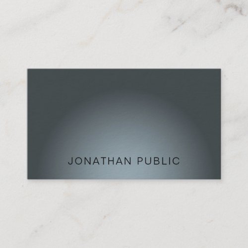 Modern Elegant Design Plain Professional Luxury Business Card