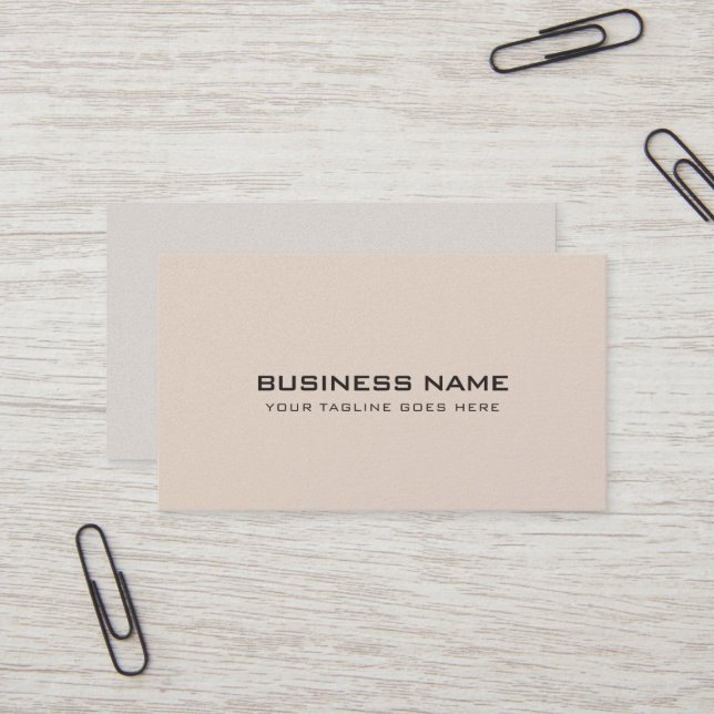 Modern Elegant Design Premium Pearl Finish Luxury Business Card (Front/Back In Situ)