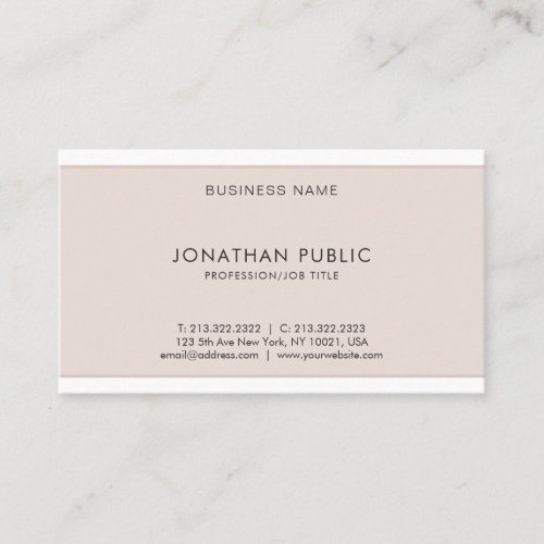 Modern Elegant Design Professional Cool Template Business Card