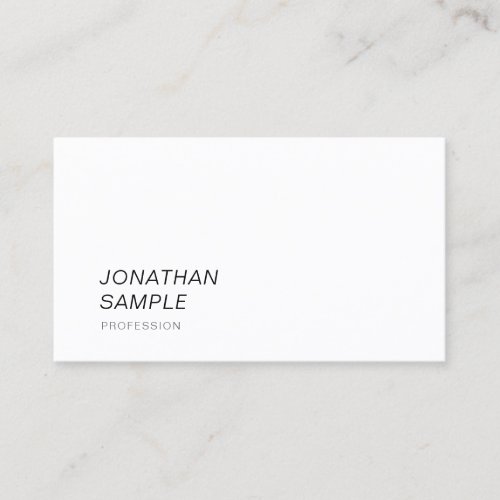 Modern Elegant Design Simple Professional Template Business Card