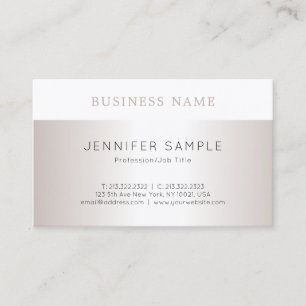 Modern Elegant Design Sleek Plain Trendy Luxury Business Card