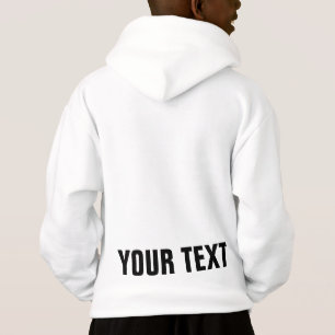 Modern Elegant Design Template Boys Double Sided Hoodie