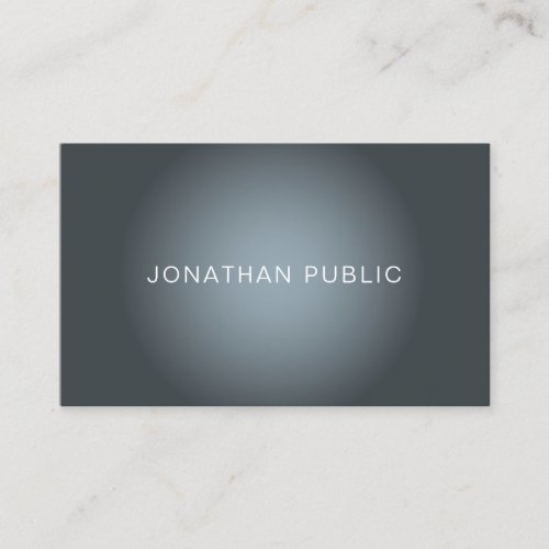 Modern Elegant Design Trendy Plain Professional Business Card