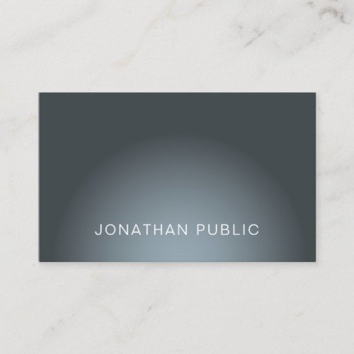 Modern Elegant Design Trendy Professional Plain Business Card