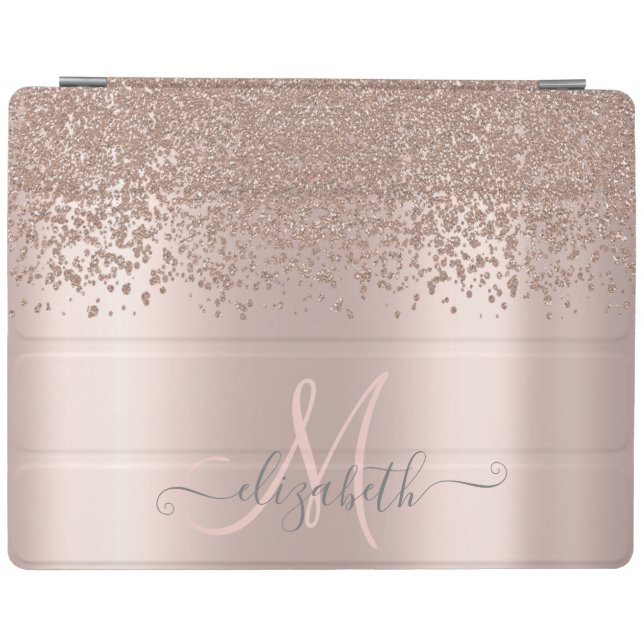 Modern Elegant Diamonds Rose Gold iPad Smart Cover (Horizontal)