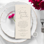 Modern Elegant Dinner Place Setting Thank You Card<br><div class="desc">Share the love and show your appreciation to your guests, when they sit down at their seat and read this personalised charming thank you place card. It's a wonderful way to kick off your special day celebration! This card is sure to set the tone for an unforgettable event. The thank...</div>