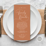 Modern Elegant Dinner Place Setting Thank You Card<br><div class="desc">Share the love and show your appreciation to your guests, when they sit down at their seat and read this personalised charming thank you place card. It's a wonderful way to kick off your special day celebration! This card is sure to set the tone for an unforgettable event. The thank...</div>