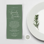 Modern Elegant Dinner Place Setting Thank You Card<br><div class="desc">Share the love and show your appreciation to your guests, when they sit down at their seat and read this personalised charming thank you place card. It's a wonderful way to kick off your special day celebration! This card is sure to set the tone for an unforgettable event. The thank...</div>