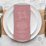 Modern Elegant Dinner Place Setting Thank You Card<br><div class="desc">Share the love and show your appreciation to your guests, when they sit down at their seat and read this personalised charming thank you place card. It's a wonderful way to kick off your special day celebration! This card is sure to set the tone for an unforgettable event. The thank...</div>