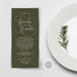 Modern Elegant Dinner Place Setting Thank You Card<br><div class="desc">Share the love and show your appreciation to your guests, when they sit down at their seat and read this personalised charming thank you place card. It's a wonderful way to kick off your special day celebration! This card is sure to set the tone for an unforgettable event. The thank...</div>