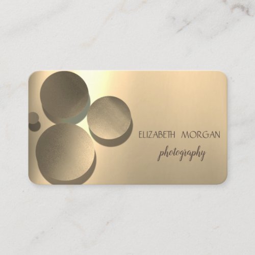 Modern ElegantDotsGold Business Card