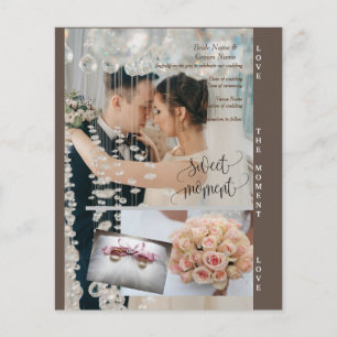 Modern Elegant Editable Custom Wedding Photo Flyer