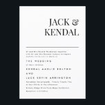 Modern Elegant | Editable Names Wedding Invitation<br><div class="desc">Celebrate the timeless beauty of love with my exquisite Premium Classic Modern Elegant Names / Monogram Black & White Wedding Collection. Elevate your special day to a new level of sophistication and charm, as you embark on your journey together as a couple. At Phrosne Ras Design Zazzle, we understand that...</div>