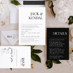 Modern Elegant | Editable Names Wedding Invitation<br><div class="desc">Celebrate the timeless beauty of love with my exquisite Premium Classic Modern Elegant Names / Monogram Black & White Wedding Collection. Elevate your special day to a new level of sophistication and charm, as you embark on your journey together as a couple. At Phrosne Ras Design Zazzle, we understand that...</div>