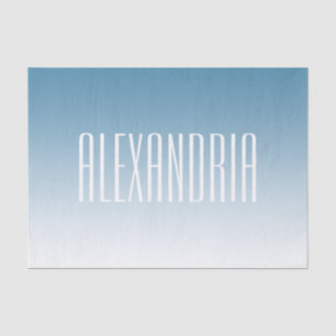 Modern Elegant Editable Text & Ombre Color Tissue Paper