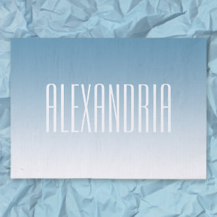 Modern Elegant Editable Text & Ombre Color Tissue Paper