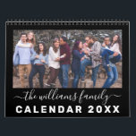 Modern & Elegant Family Quotes 12 Month Photo Calendar<br><div class="desc">This trendy and very elegant 12 month calendar allows you to personalize the front cover and each month with a photo of your choice. You can also easily change the wording on each page by using the template boxes provided.</div>
