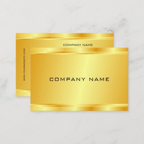 Modern Elegant Faux Gold Glamour Luxury Template Business Card
