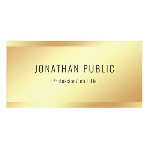 Modern Elegant Faux Gold Template Professional Door Sign