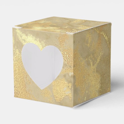 Modern Elegant Faux Gold Watercolor Marble Pattern Favor Boxes