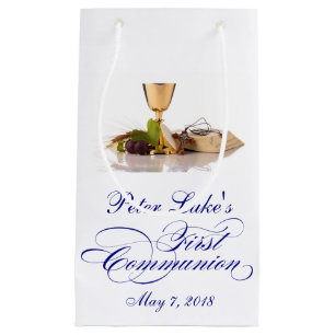 Modern Elegant First Holy Communion Favor Bag