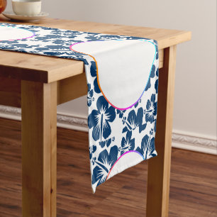 Modern Elegant Floral Circle Placement Runner