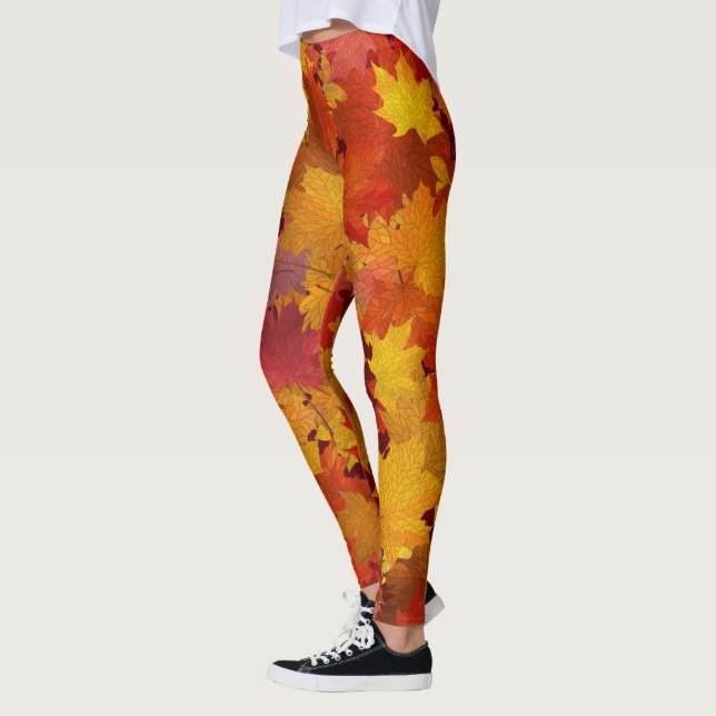 Modern Elegant Floral Leggings (Left)