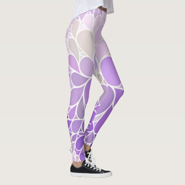 Modern Elegant Floral Leggings (Right)