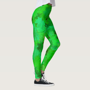Modern Elegant Floral Leggings