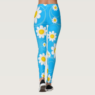 Modern Elegant Floral Leggings